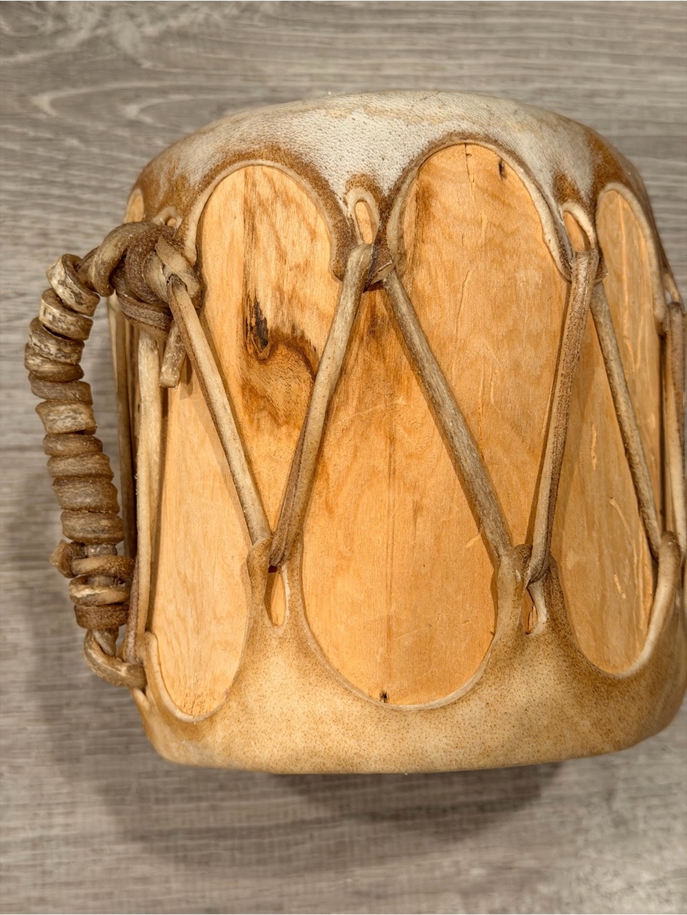 Vintage Handcrafted Taos Native American Pow Wow Drum